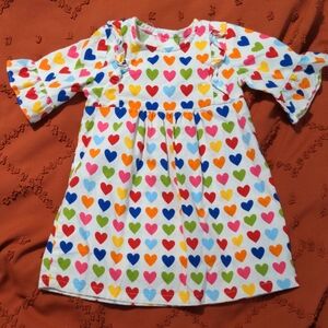 Colorful Heart Pattern Dress
